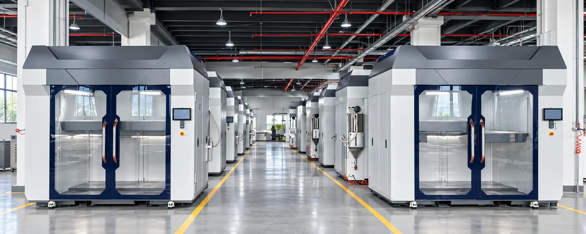 Industrial FDM printer fleet at AIHFABS