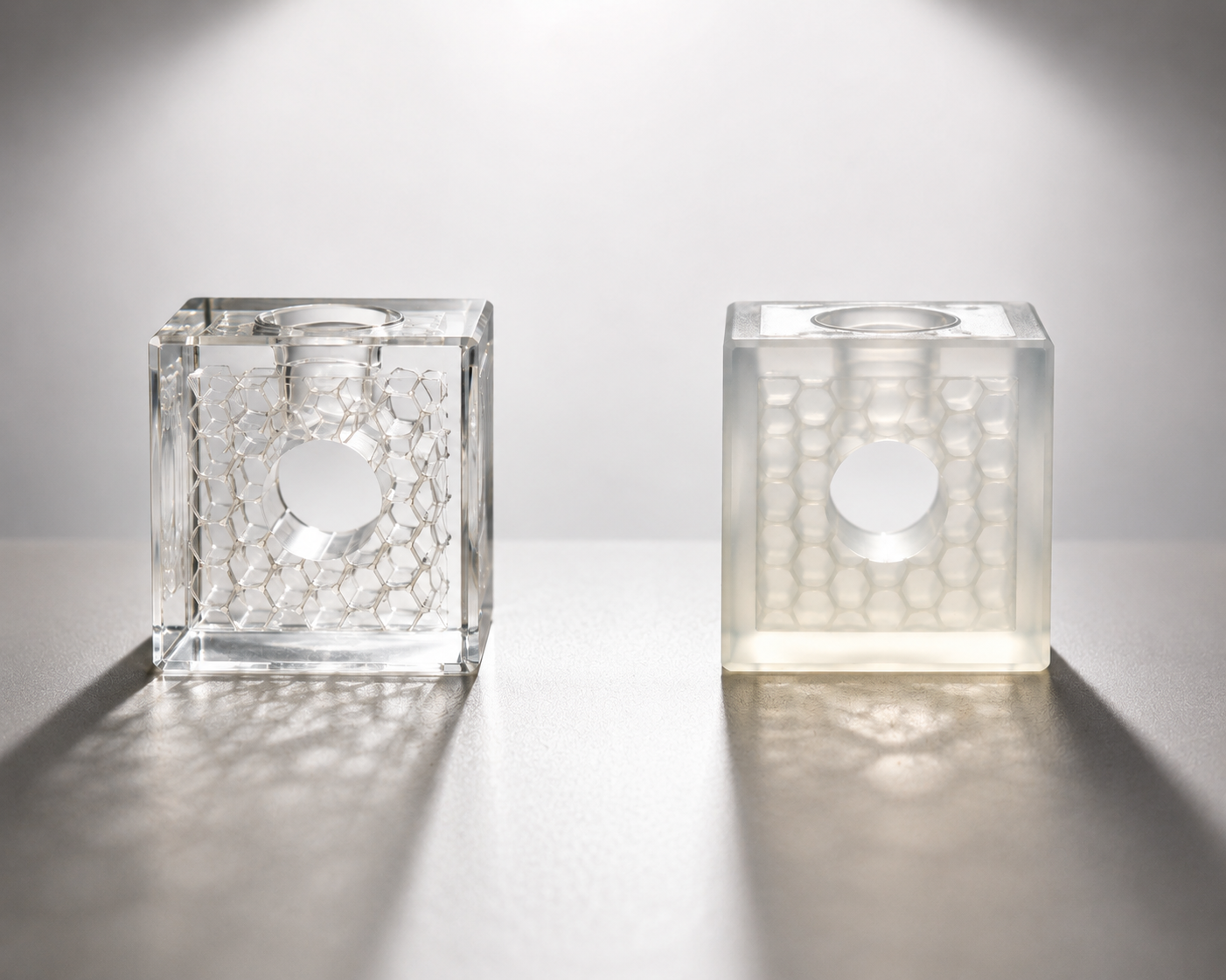 Clear resin 3d printing service vs translucent resin printing