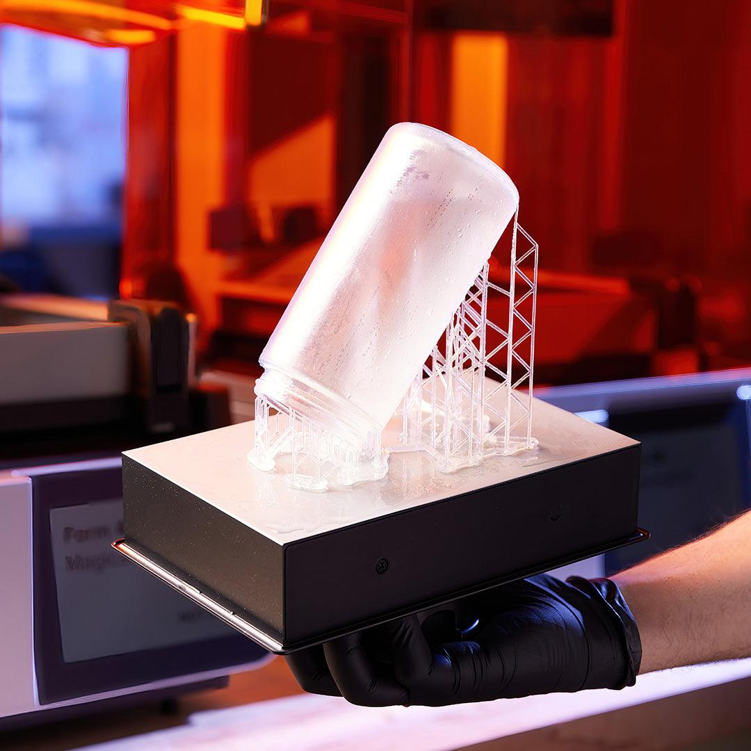 Clear and translucent sla resin printing for visual models