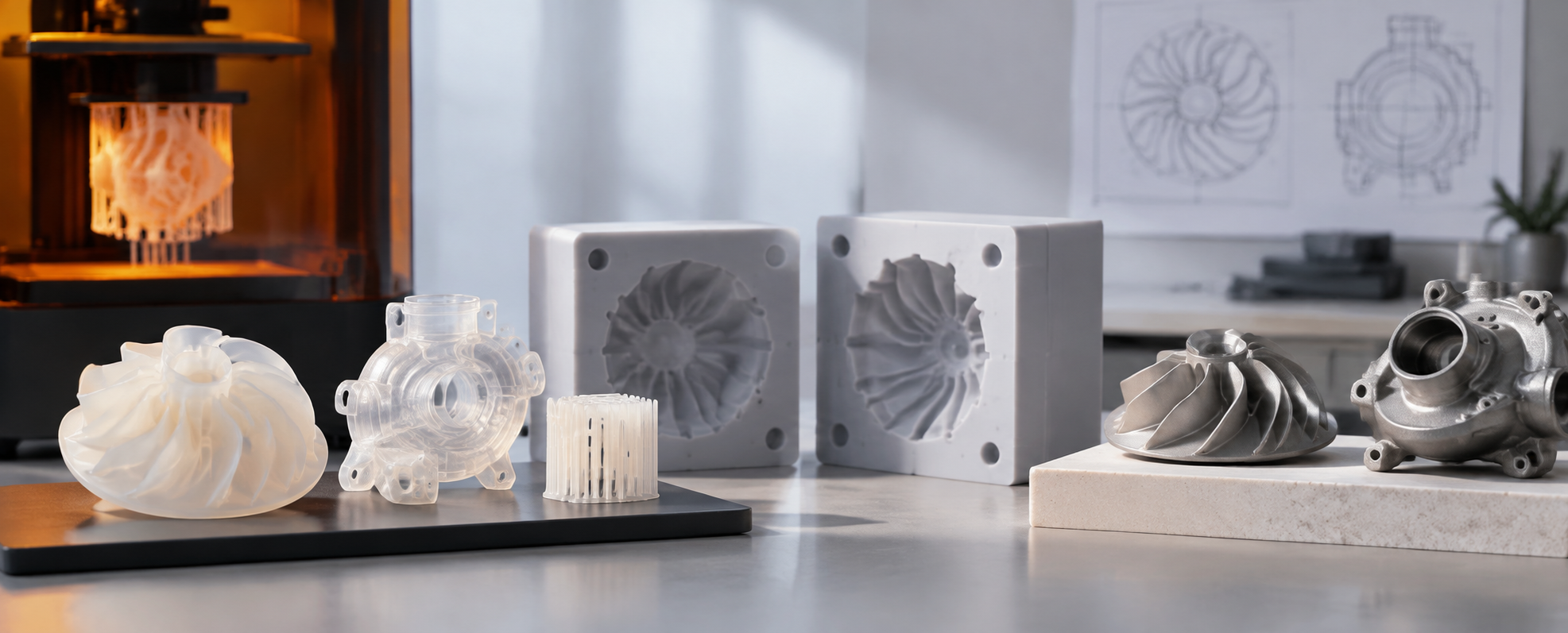 Sla resin printing for master patterns and casting workflows