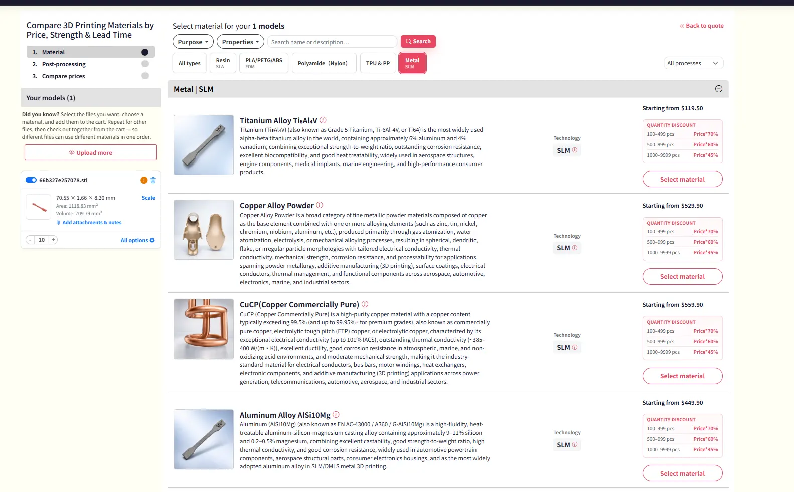 3D printing service