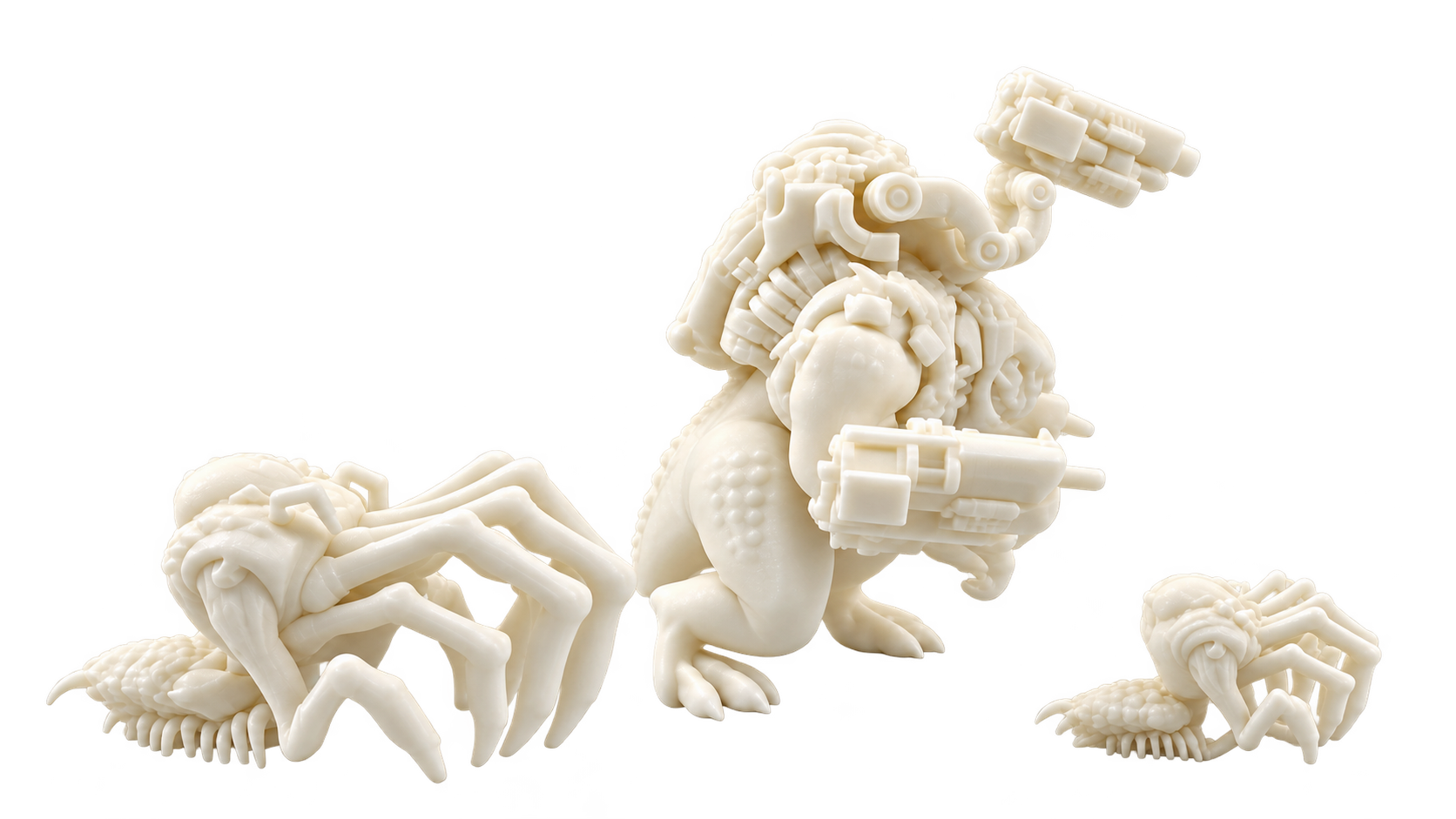 White Resin SLA Printing for Decorative Display Models