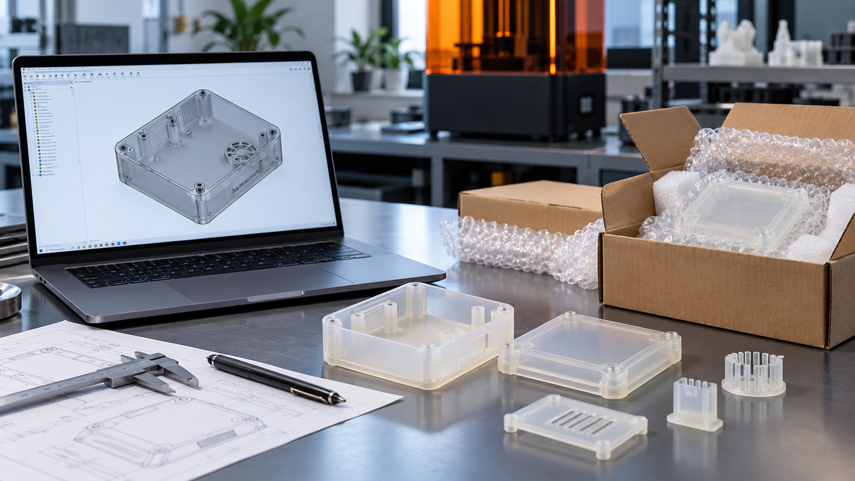 How to Order SLA 3D Printed Parts from CAD File to Delivery