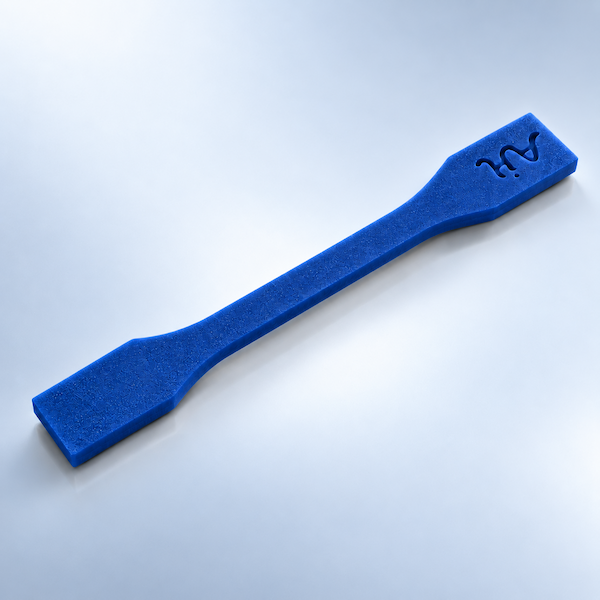 Ultra Tough Resin Blue SLA 3D printed snap-fit prototype