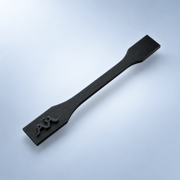 Nylon PA 11 Black SLS 3D printed snap-fit prototype