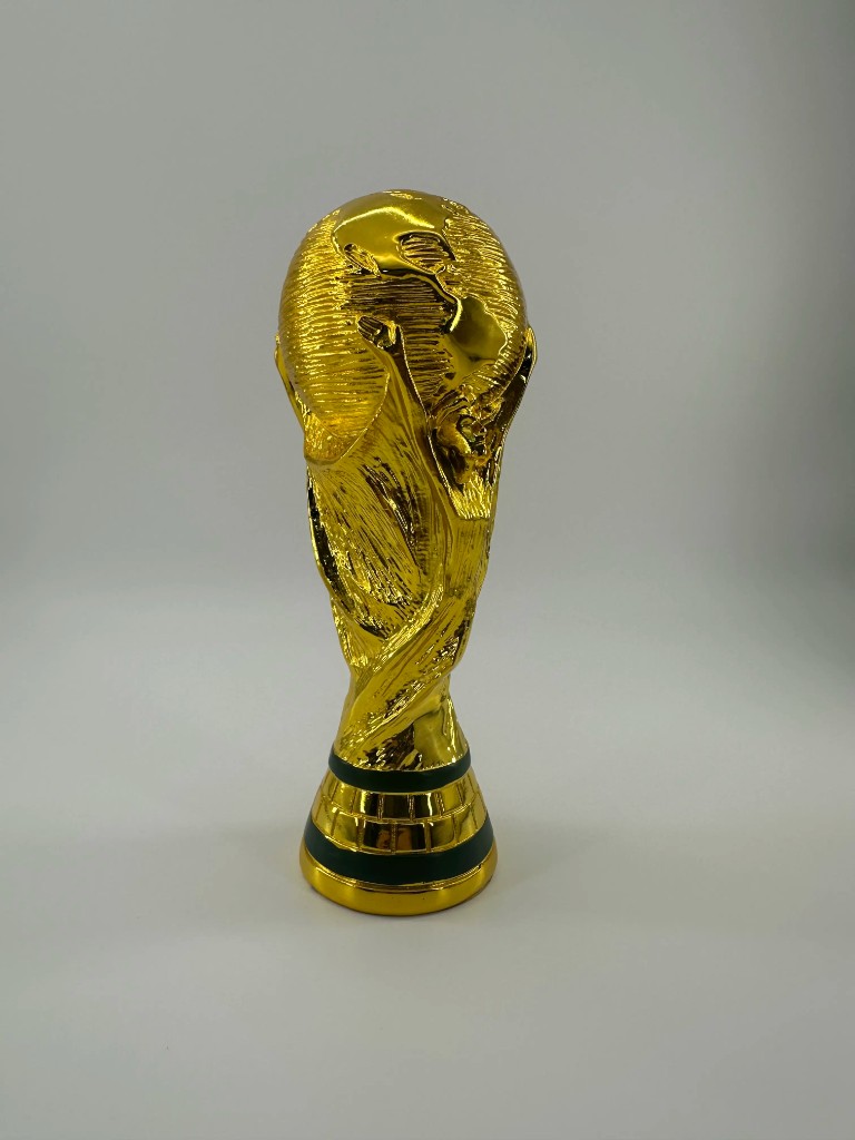 Gold FIFA World Cup trophy replica print