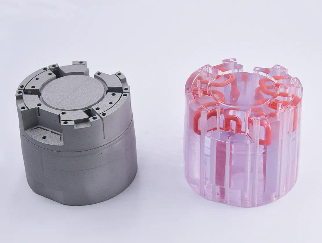SLA 3D printed transparent resin samples.png