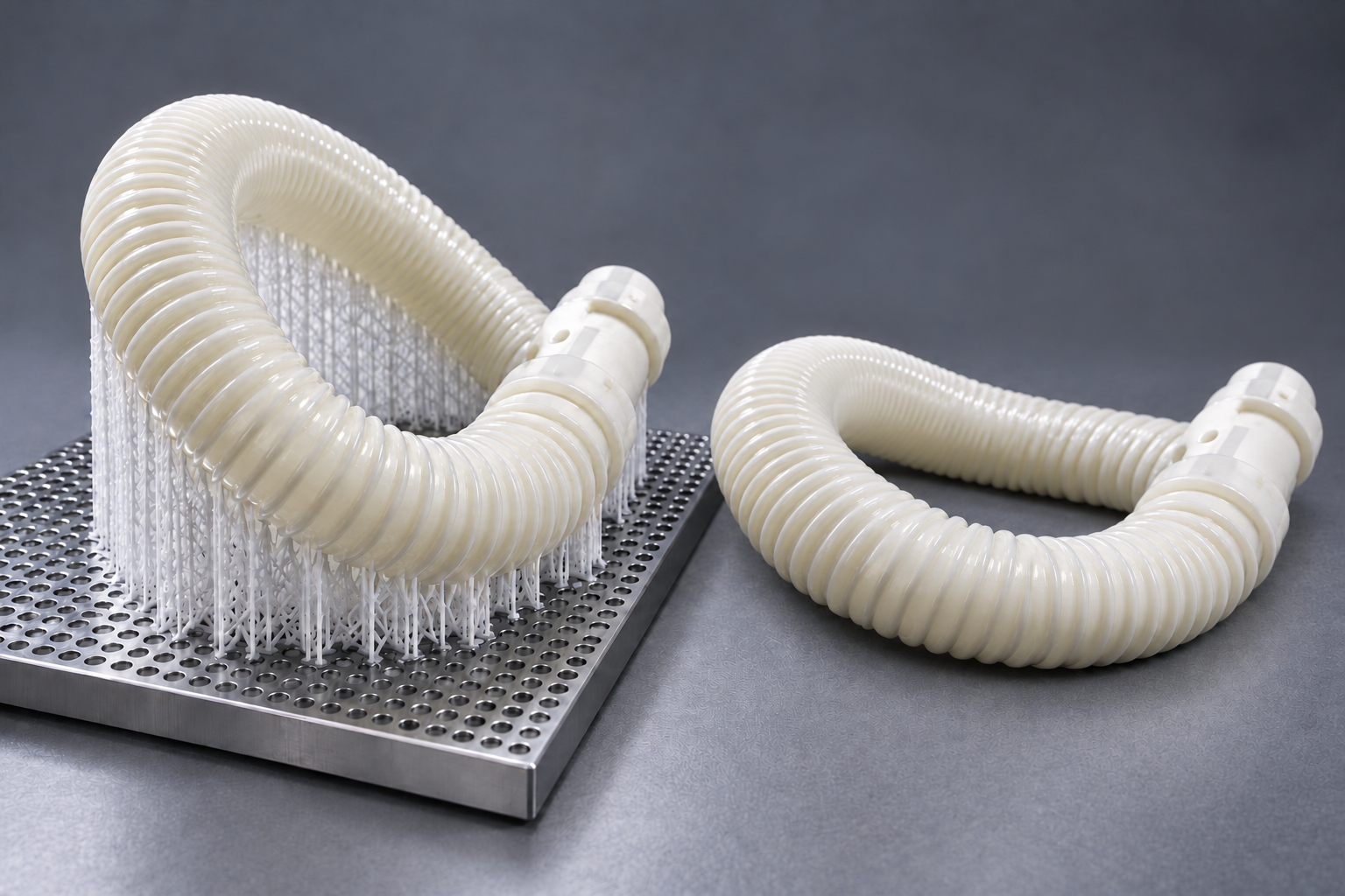 SLA Printed Part Before and After Support Removal and Finishing.png