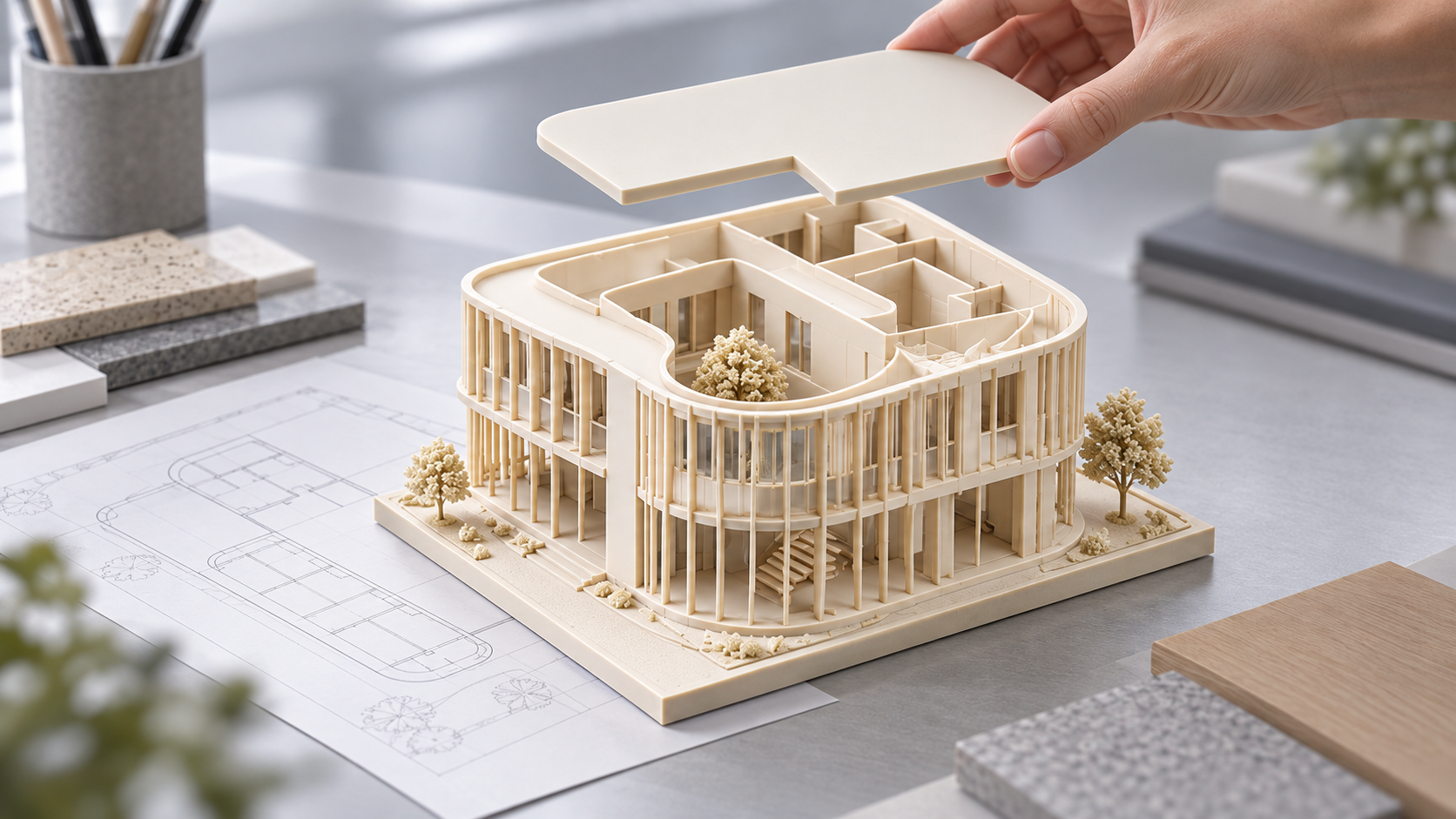 Architectural Model with a Removable Roof.png